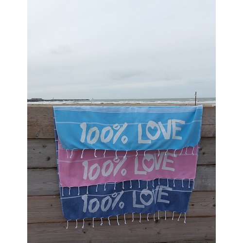 Ottomania Hamamdoek met 100% LOVE print