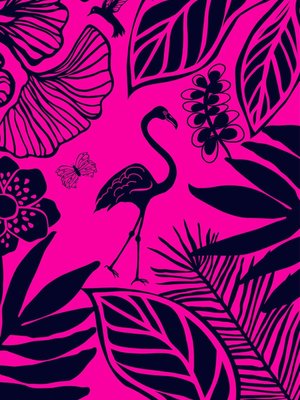 Le Comptoir Velours strandhanddoek Flamingo