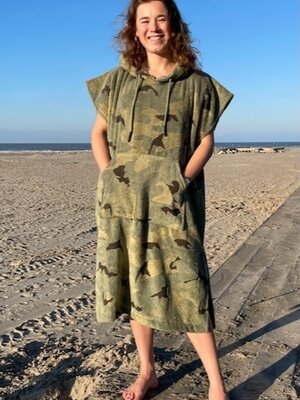 S&LT  Badstof surfponcho Camo