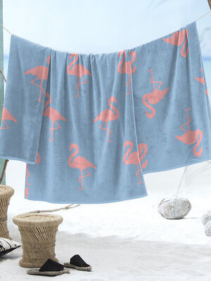 Seahorse Strandhanddoek Flamingo