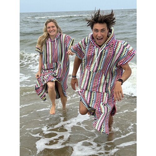 S&LT  Badstof surfponcho Pom met naam