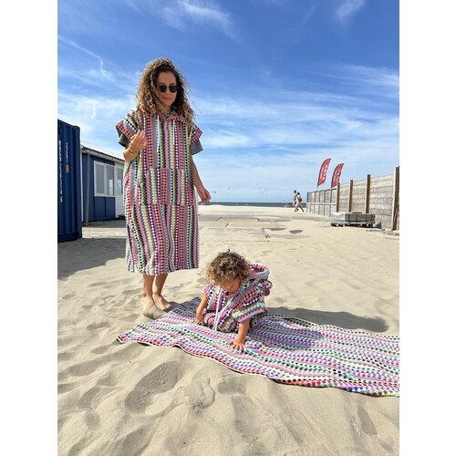 S&LT  Badstof kindersurfponcho Pom