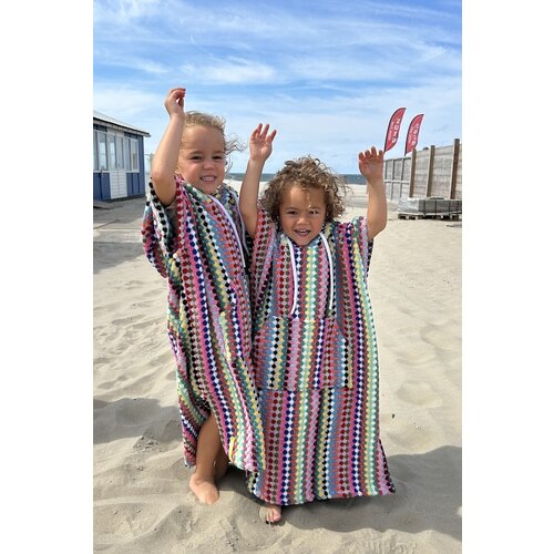 S&LT  Badstof kindersurfponcho Pom