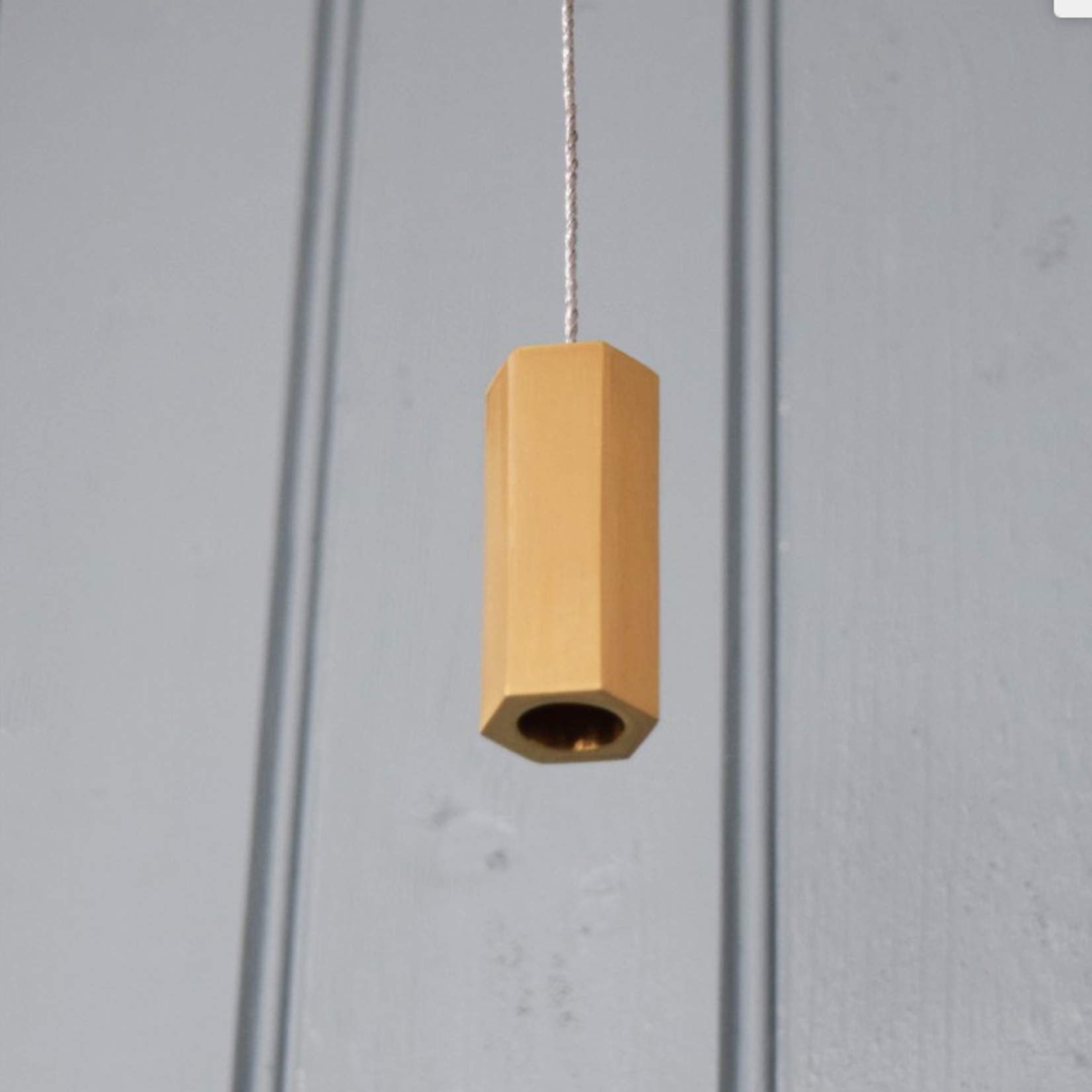 Brushed Brass Gold Hexagonal Bathroom Light Pull without cord