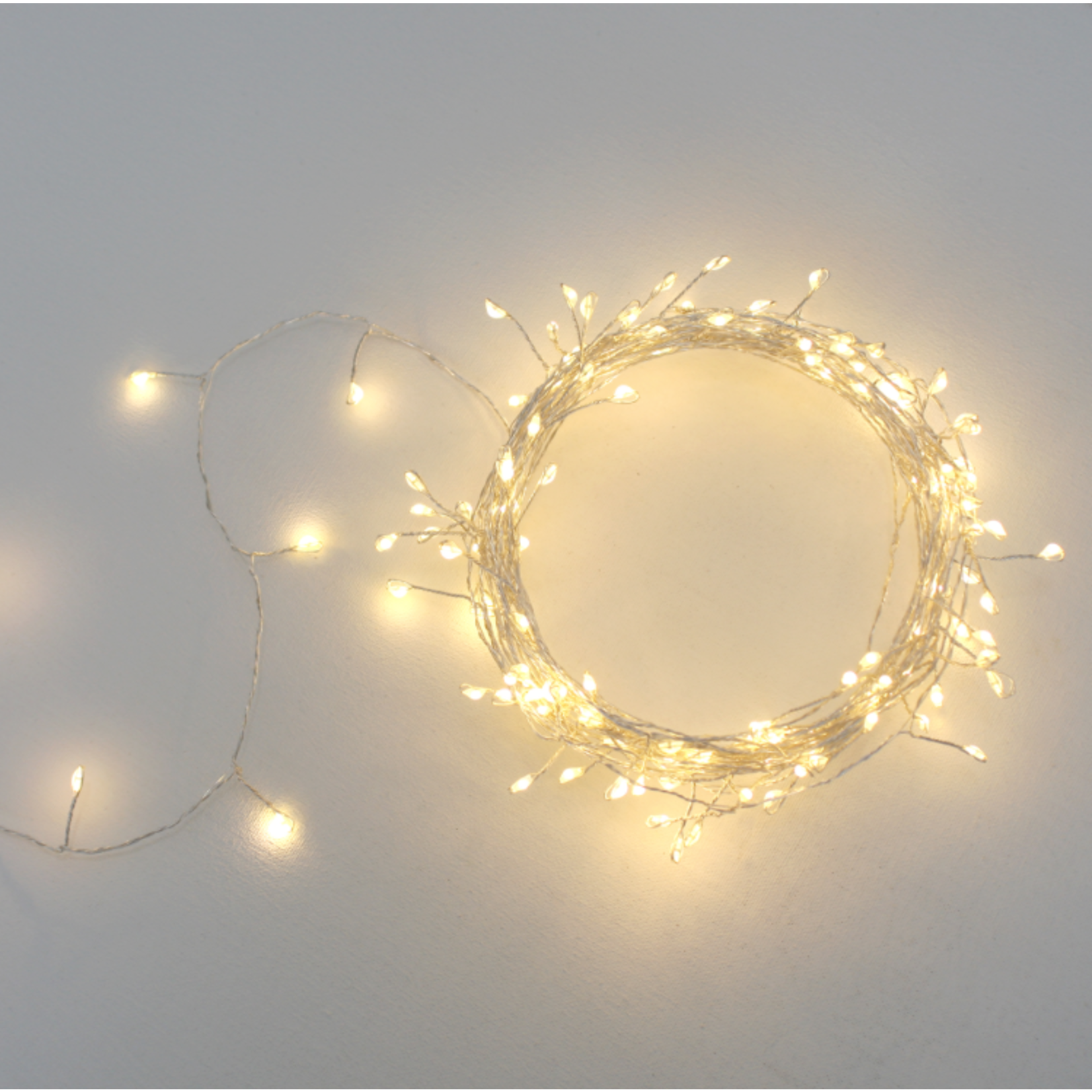 Light Style London Silver Cluster Fairy Lights Illuminated Length 7.5m Mains UK Plug Indoor or Outdoor Mains