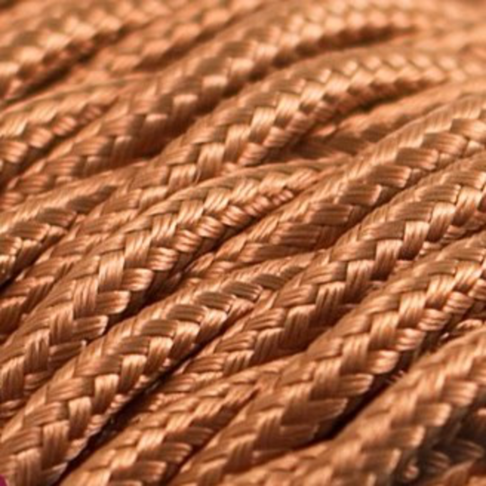 CCIT Per Metre - Twisted Electric Cable “silk effect” fabric, Solid Whisky copper flex 3 core 0.75 Diameter