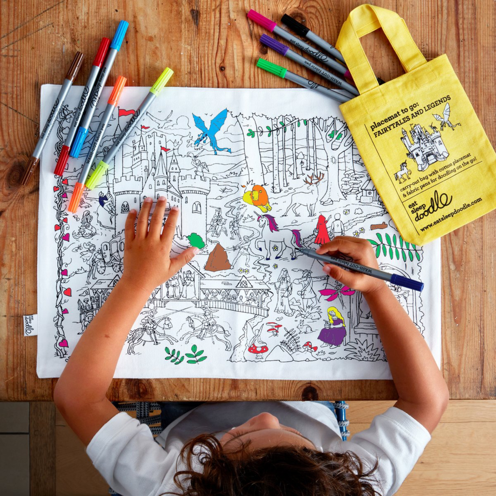Eat Sleep Doodle Fairytales & Legends Placemat to Doodle and Colour in