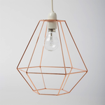 Sass and Belle Wire Diamond Lamp shade Copper