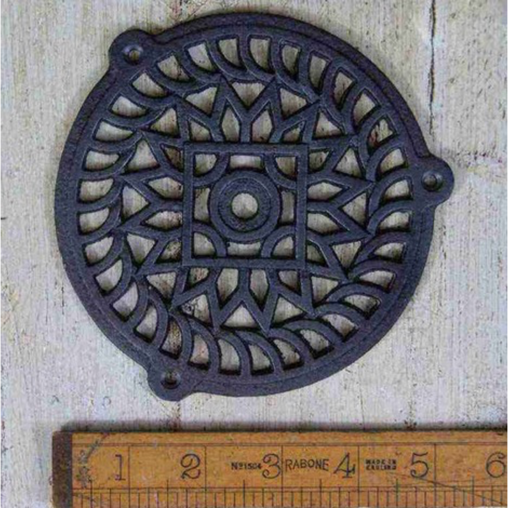 IRON RANGE Air Vent Extraction Cover Round Tabs Cast Iron 5”/125mm
