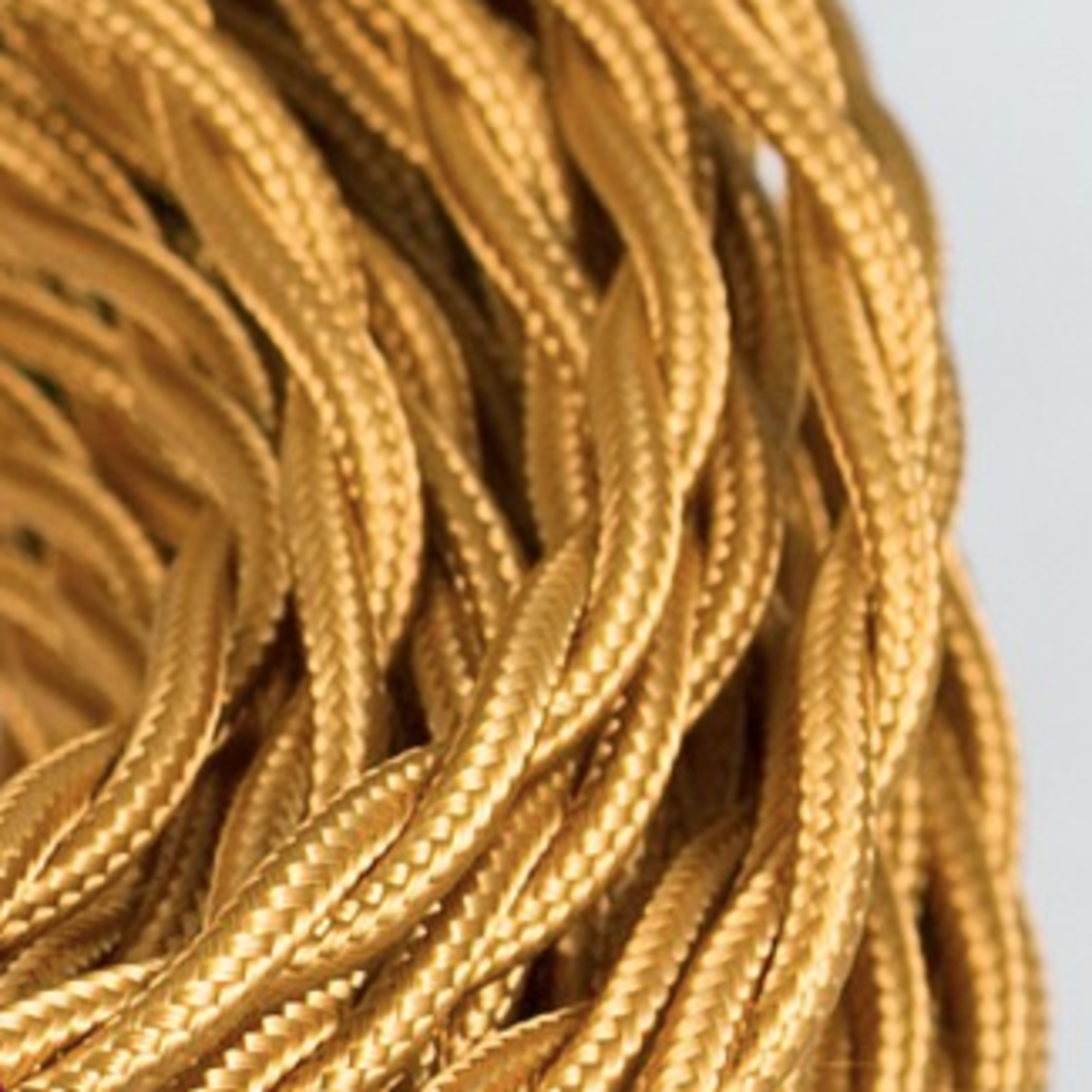 CCIT Per Metre - Twisted Gold Electric Cable covered by Rayon 3 core Flex 0.75cm Diameter