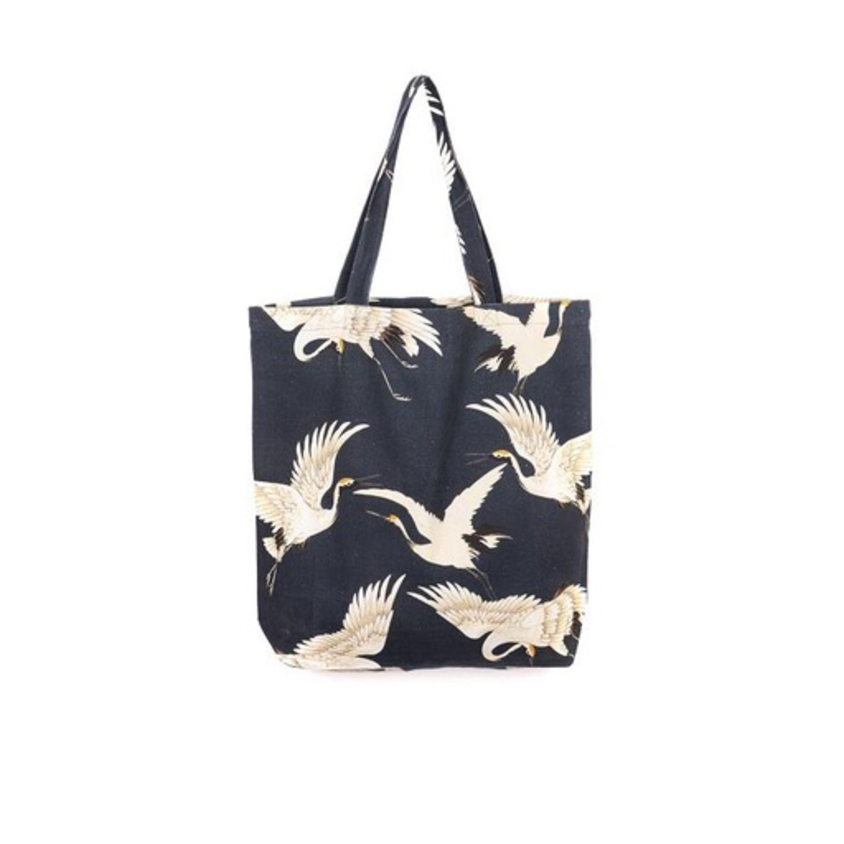 ONE HUNDRED STARS Canvas Bag Stork Charcoal