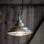 Garden Trading St Ives Mariner Pendant Light - Galvanised Steel - Indoor and Outdoor