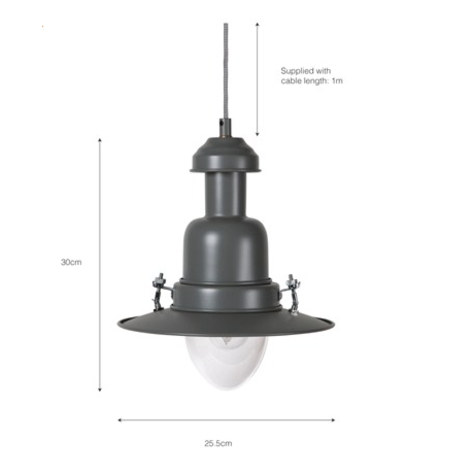 GT DISCOUNTED Pendant Fishing Light - Charcoal - small dent WAS £65