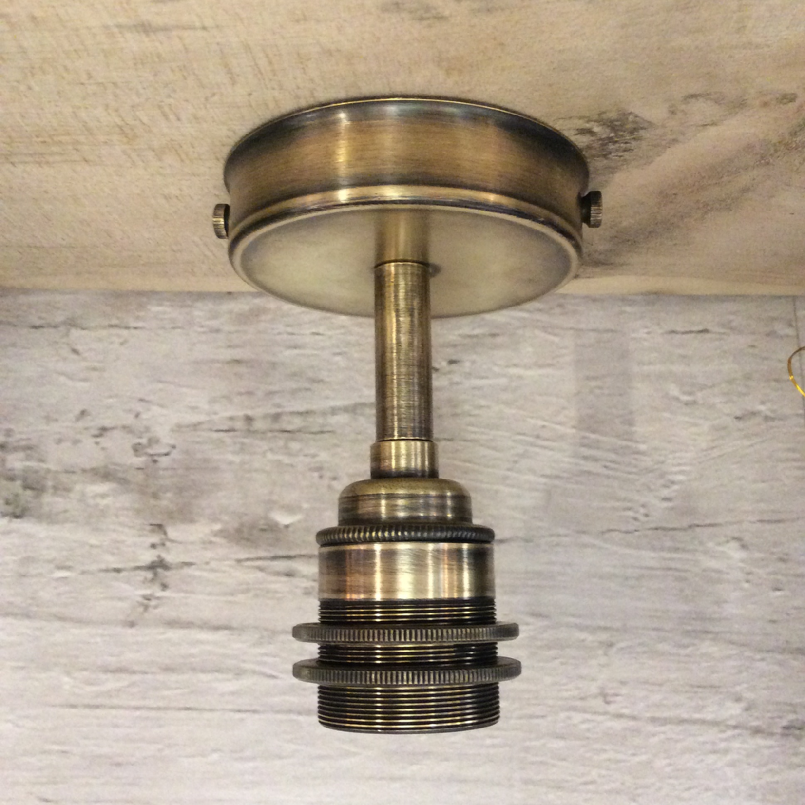 Homebird Lighting ANTIQUE BRASS Ceiling Light with 2 Shade Rings