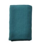 Nkuku Teal Large cotton throw 125 x 180cm