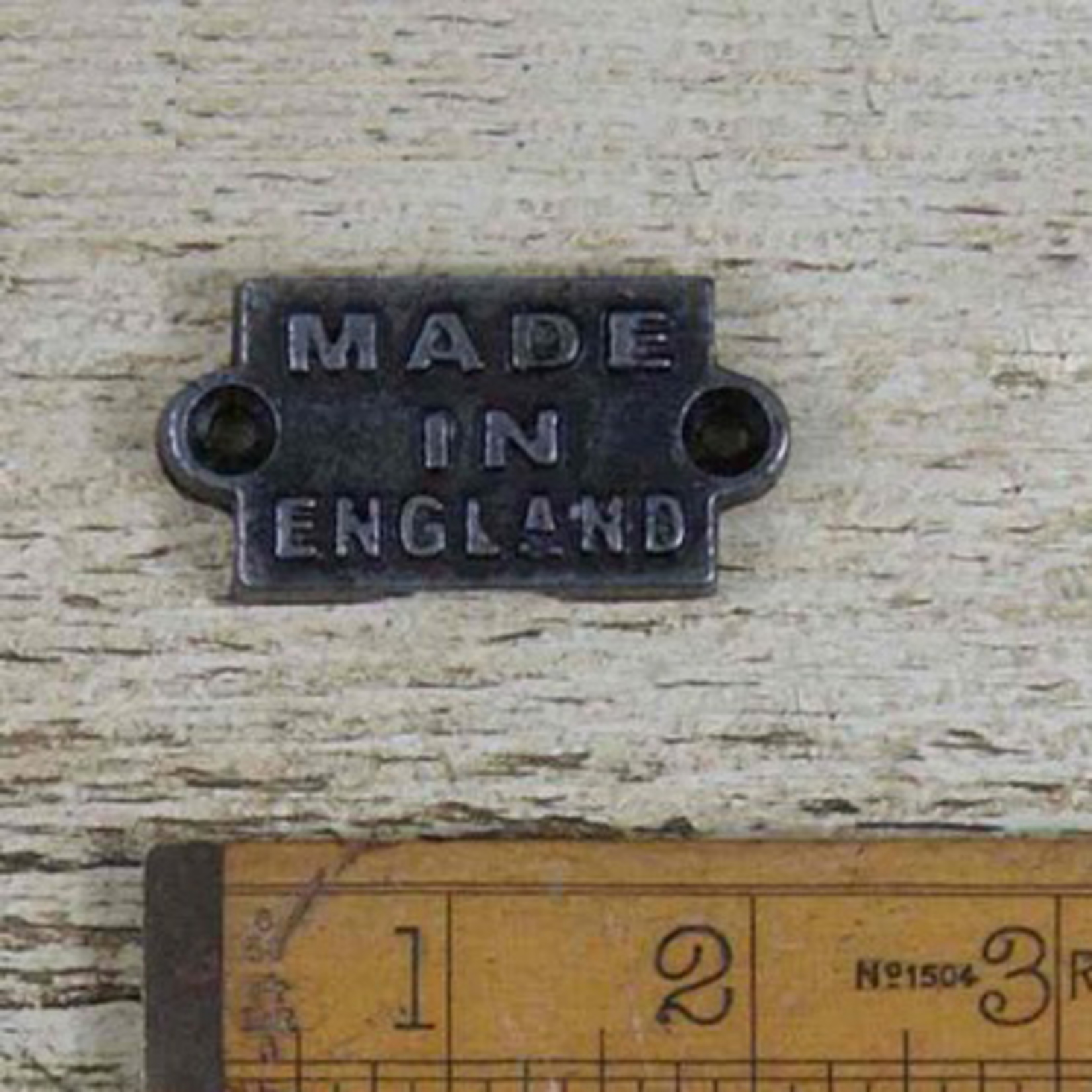 IRON RANGE Made in England Plaque Iron Finish 52mm x 28mm