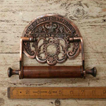 IRON RANGE Crown Toilet Roll Holder Antique Copper