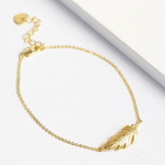 Lisa Angel Gold Feather Bracelet