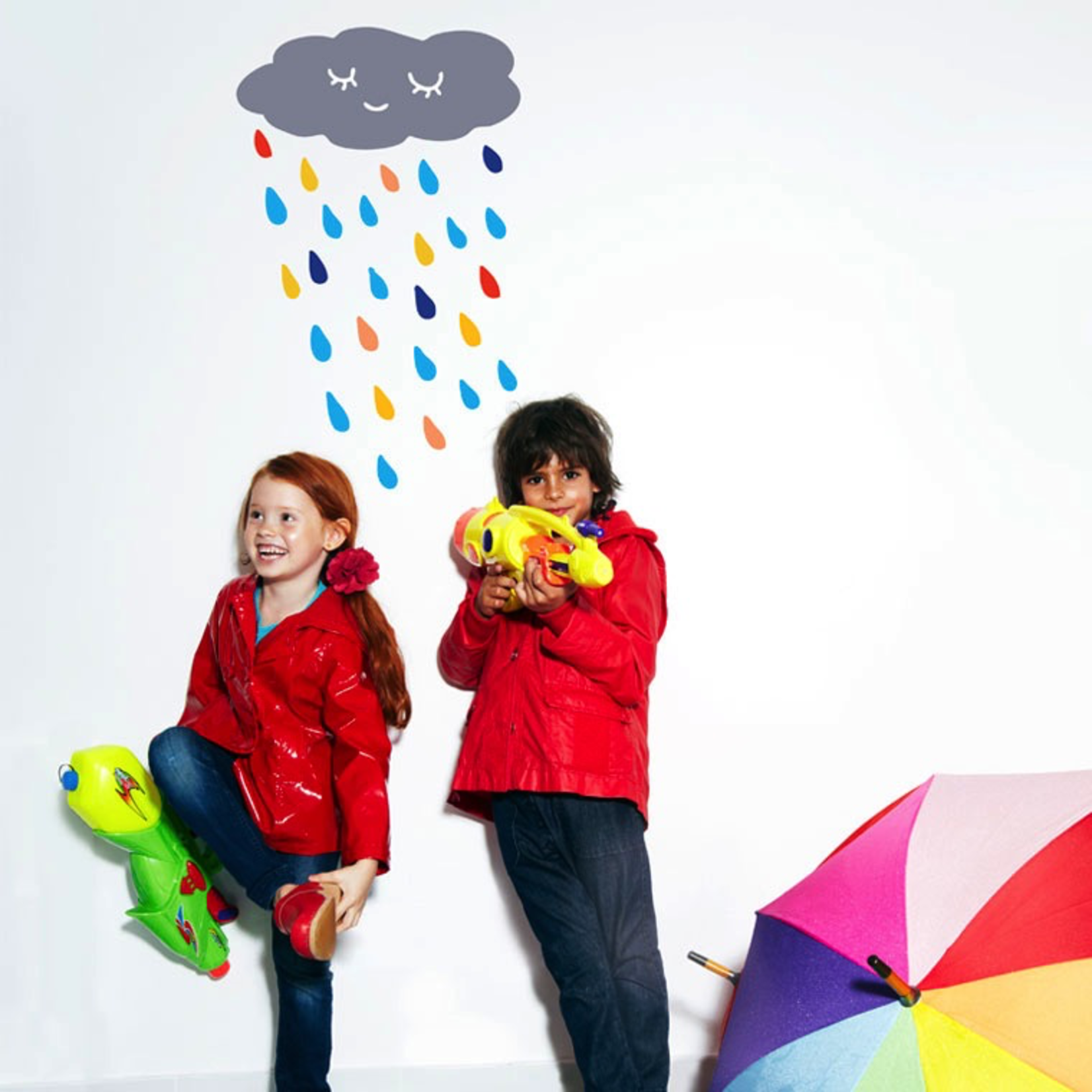 Chispum Rain Cloud Wall Sticker 41X57.5CM