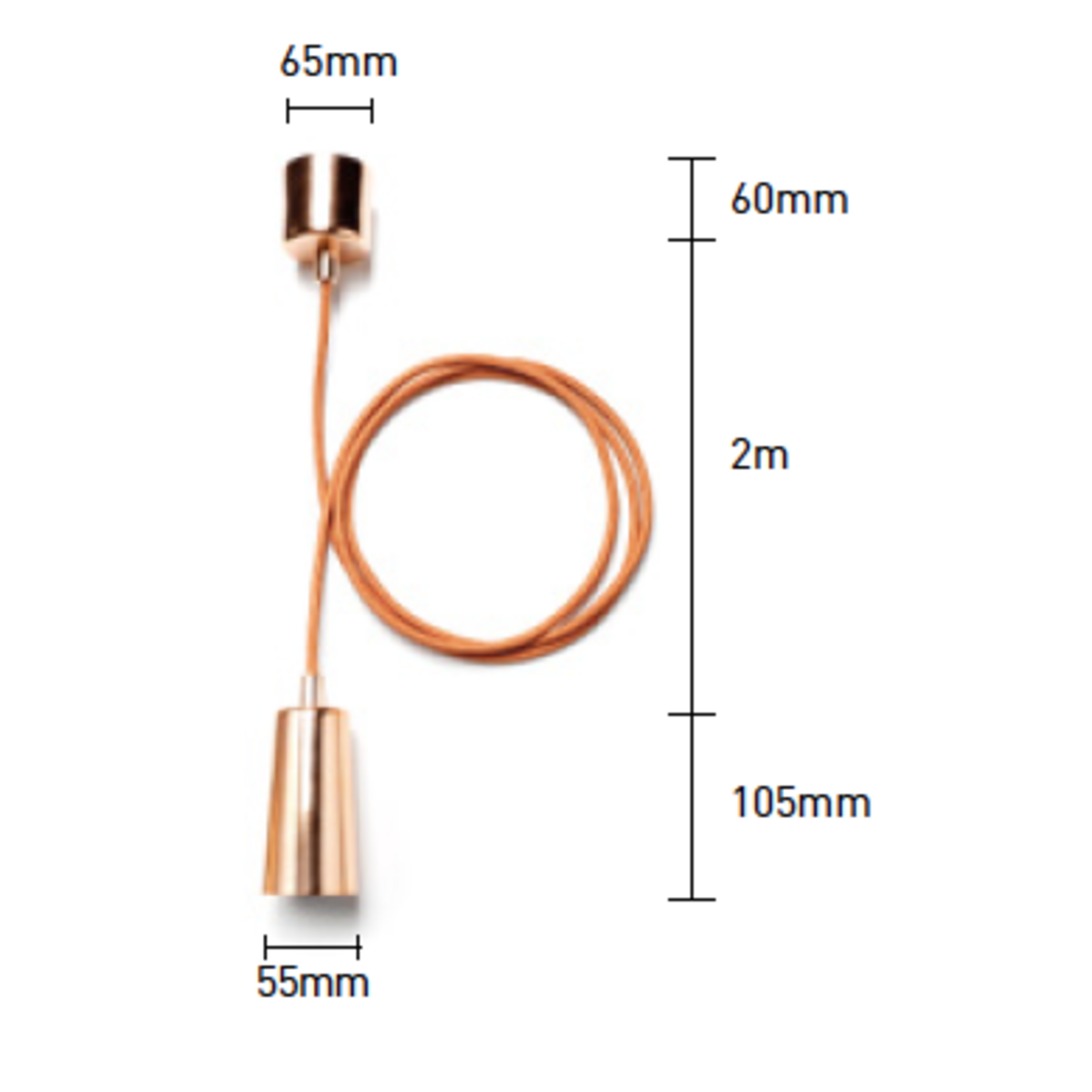 Plumen drop cap copper fixing - Screw