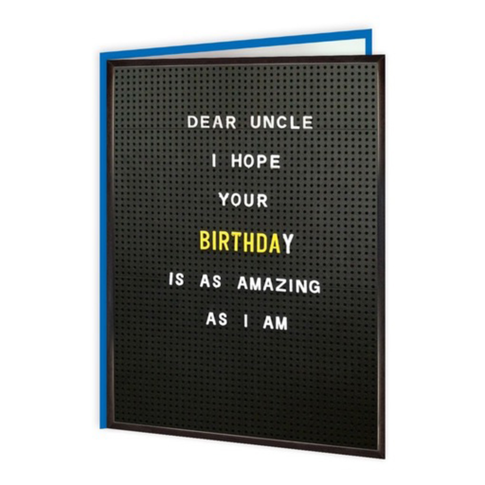 WORDY CARDS Uncle Amazing As I Am Greetings Card