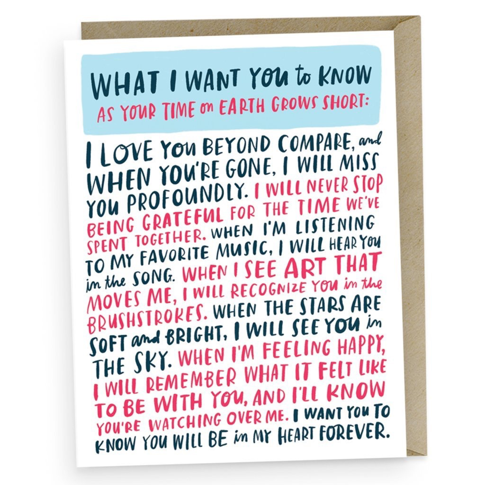 Emily McDowell Your Time On Earth Empathy Card
