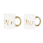 Sass and Belle Mr and Mrs Gold Mug