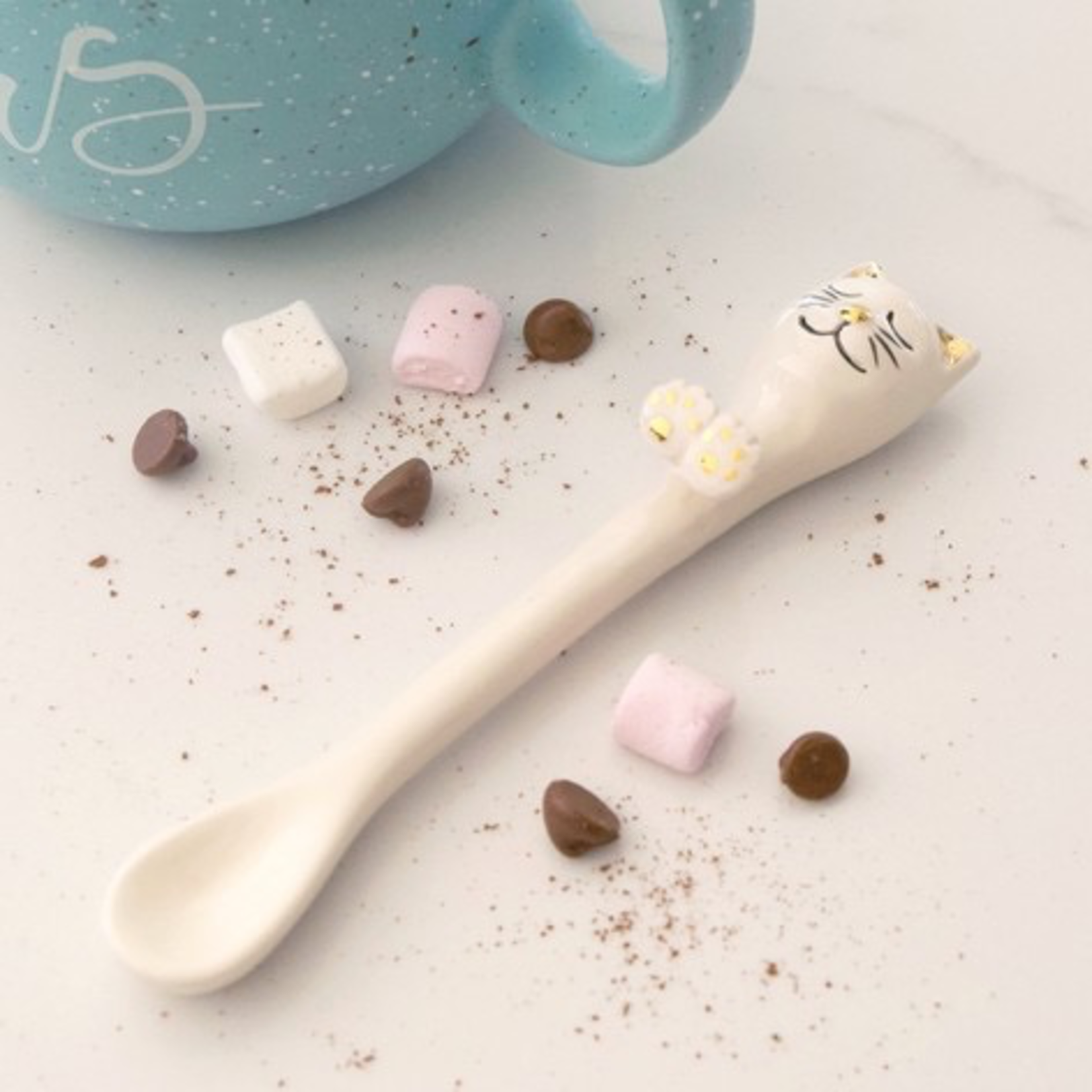 Lisa Angel Ceramic Cat Spoon