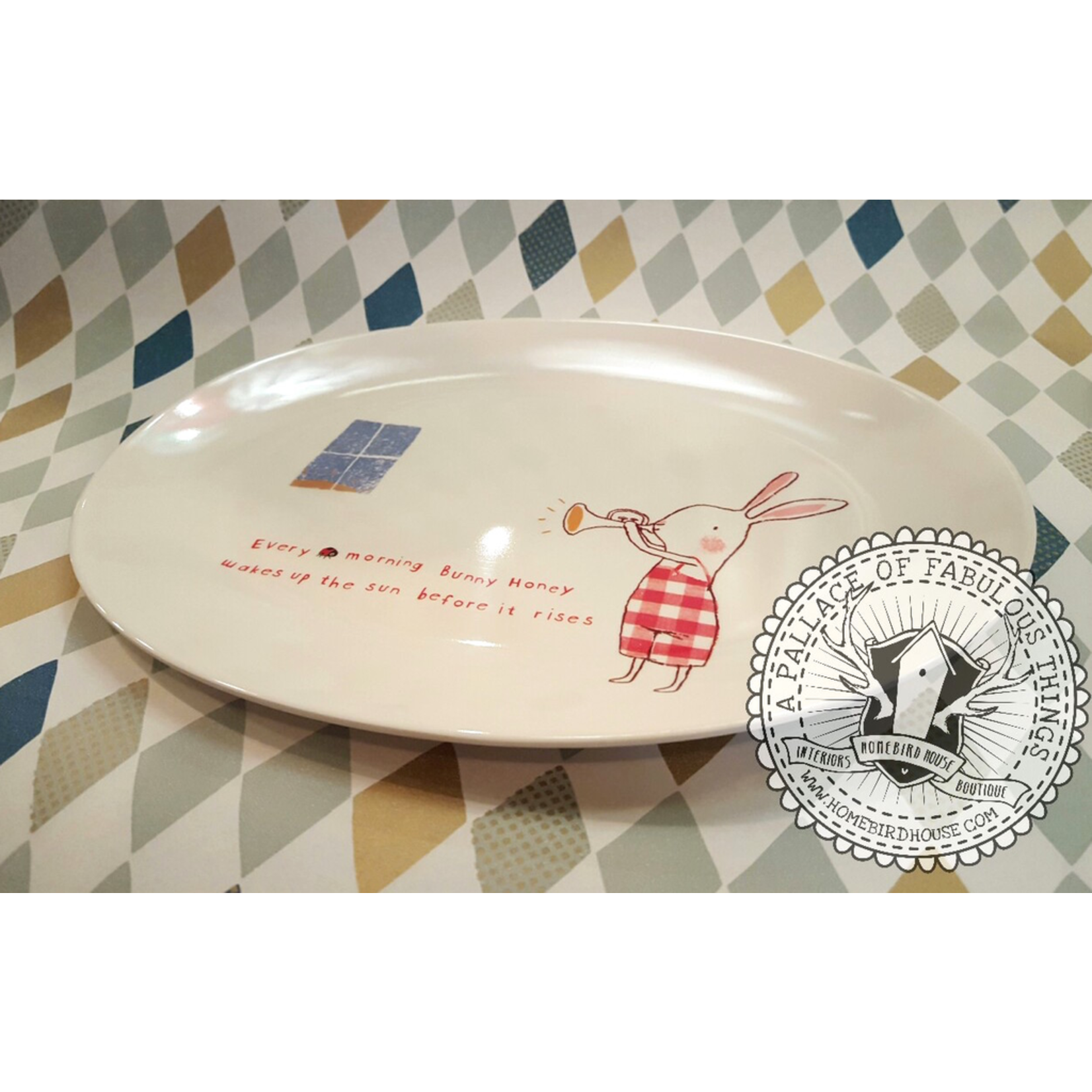 Maileg Maileg Bunny Honey Melamine plate