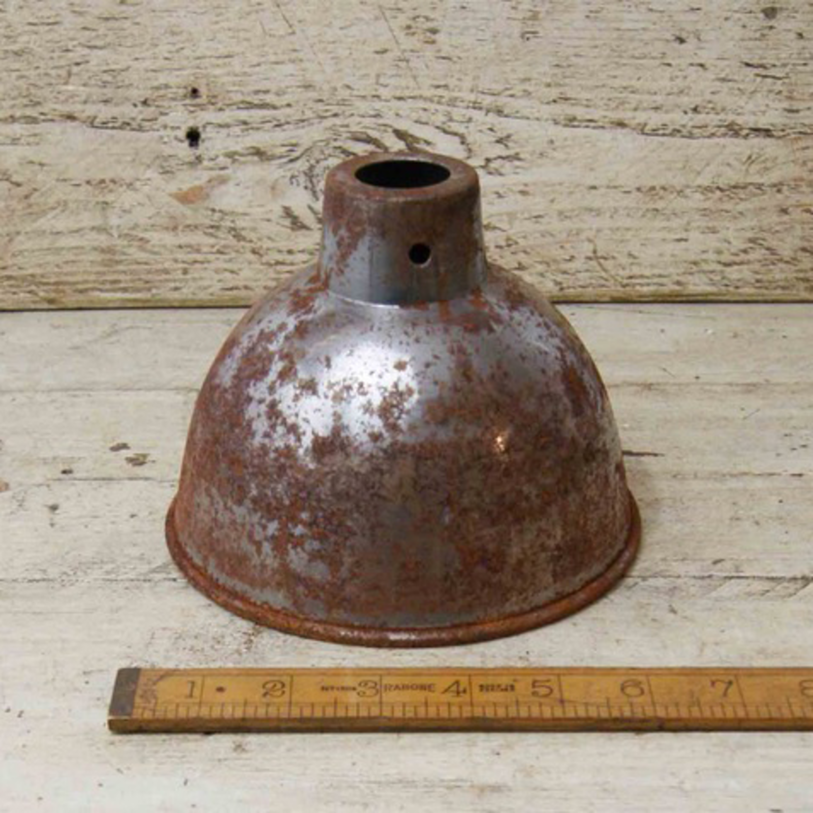 IRON RANGE Raw rusty Metal small Light Shade Study Antique Iron 150mm dia 120mm high ( 30mm Hole - fits our bayonet and E14 lampholders )