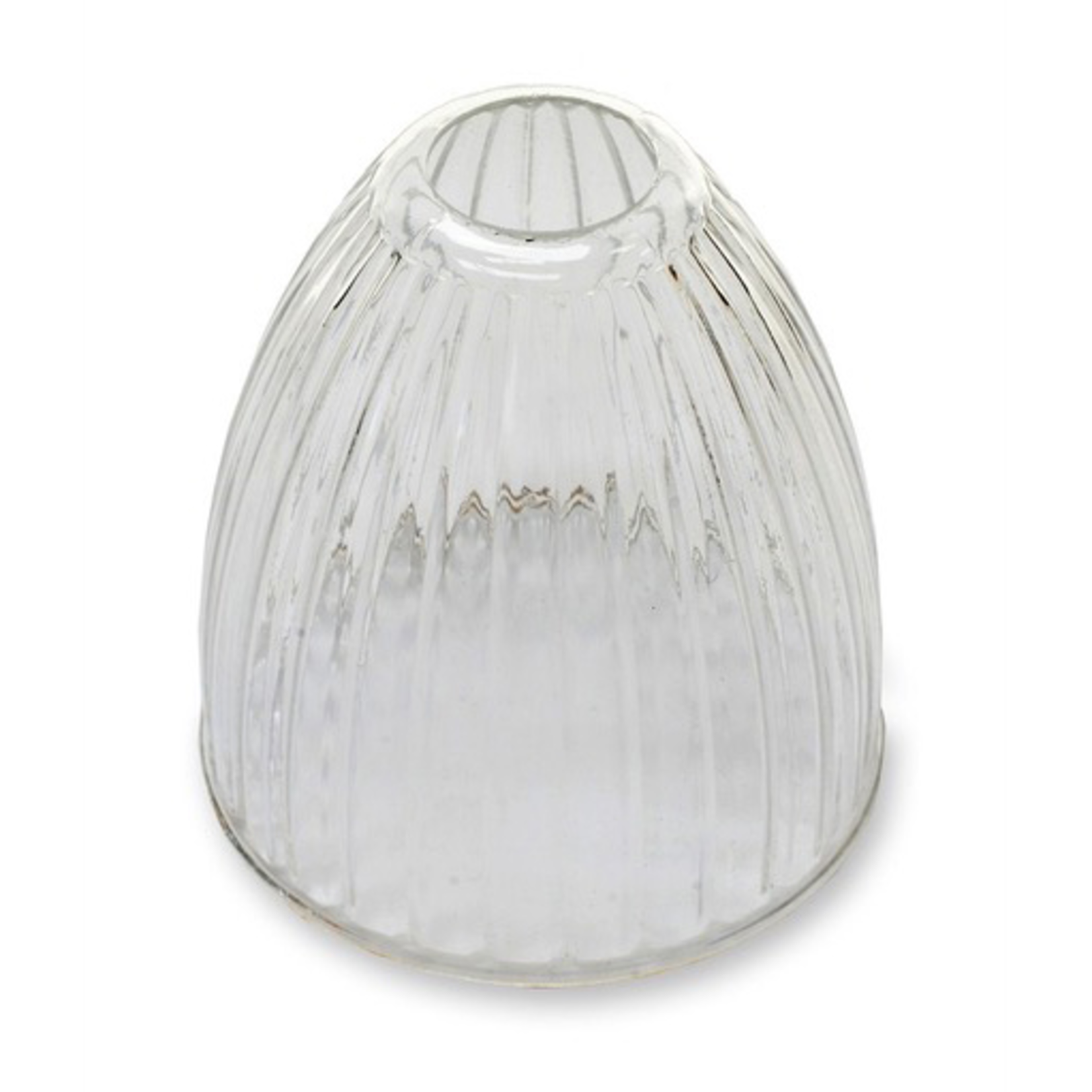 GT Plain Ribbed Glass Shade to fit our Lampholders Shade: Diameter 14.5cm