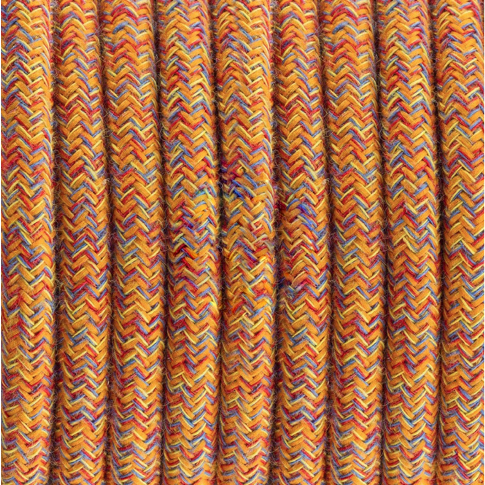 CCIT Per Metre - Round Electric Cable Flex covered by Cotton fabric Indian Summer 3 core