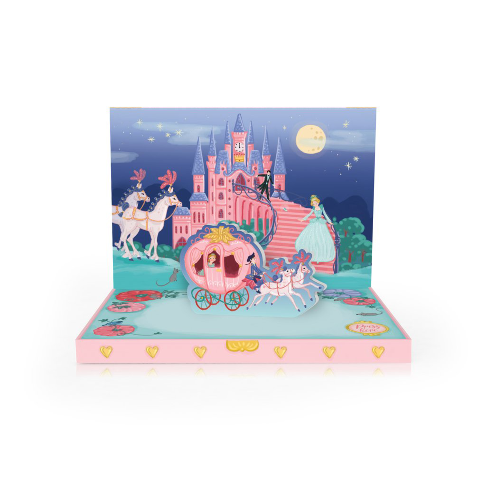 Cinderella’s Dream Moving Musical Box Card