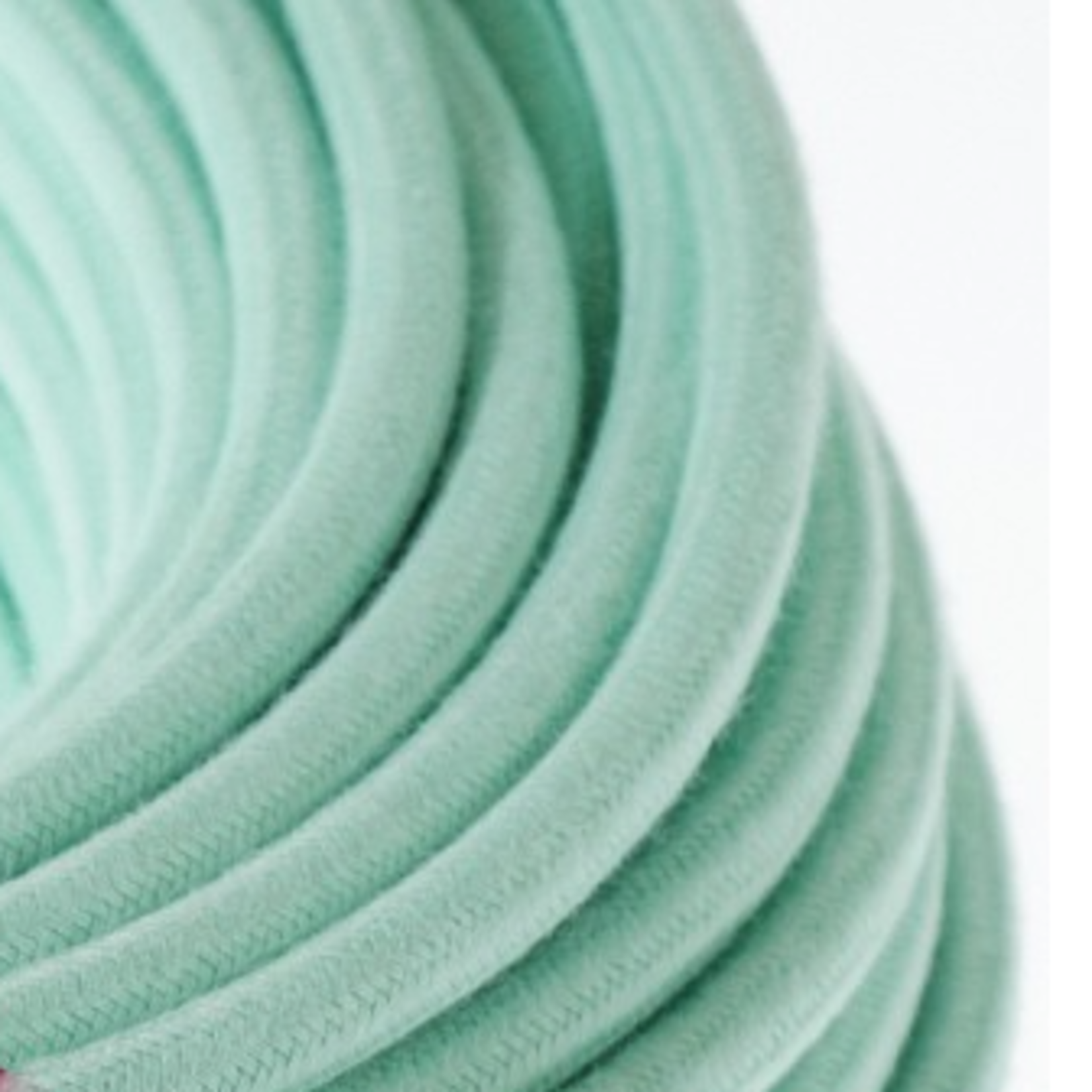 CCIT Per Metre - Round Pastel Mint Electric Cable Flex cotton 3 core: 0.75cm Diameter