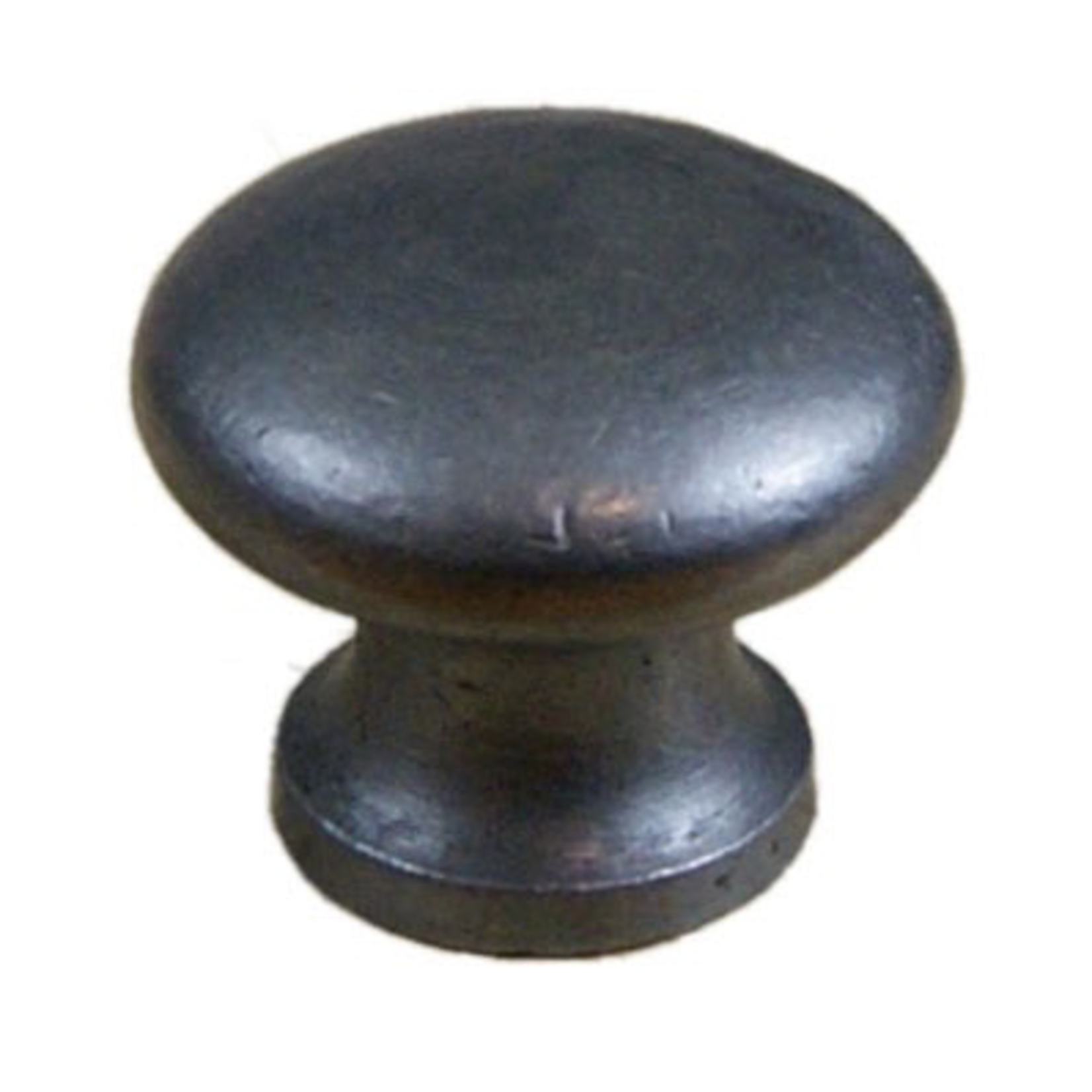 IRON RANGE Knob Plain Shaker Cast Smooth Antique Iron 35mm Dia