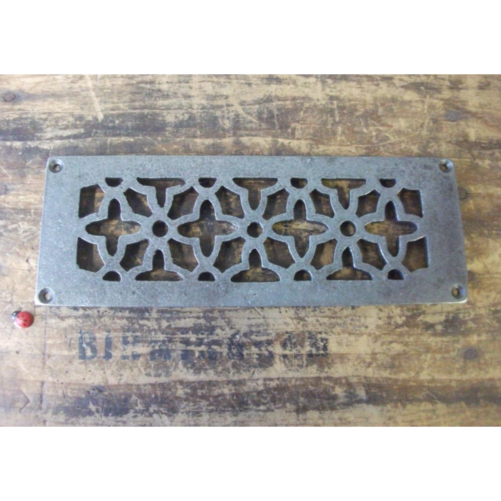IRON RANGE Air Vent Air Brick Rebated ANTIQUE CAST IRON 3.25” X 9”