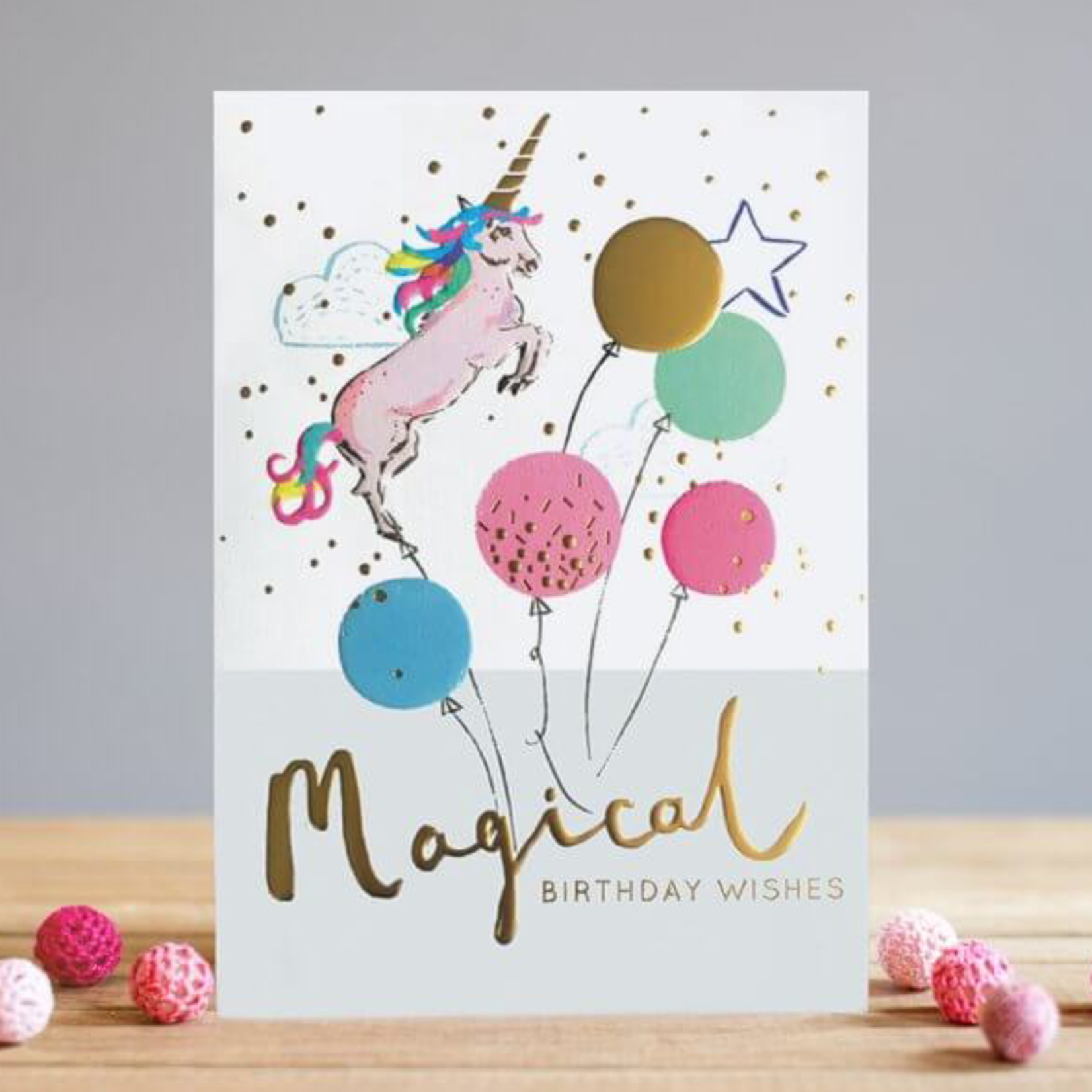 Louise Tiler Magical Birthday Wishes Unicorn Card