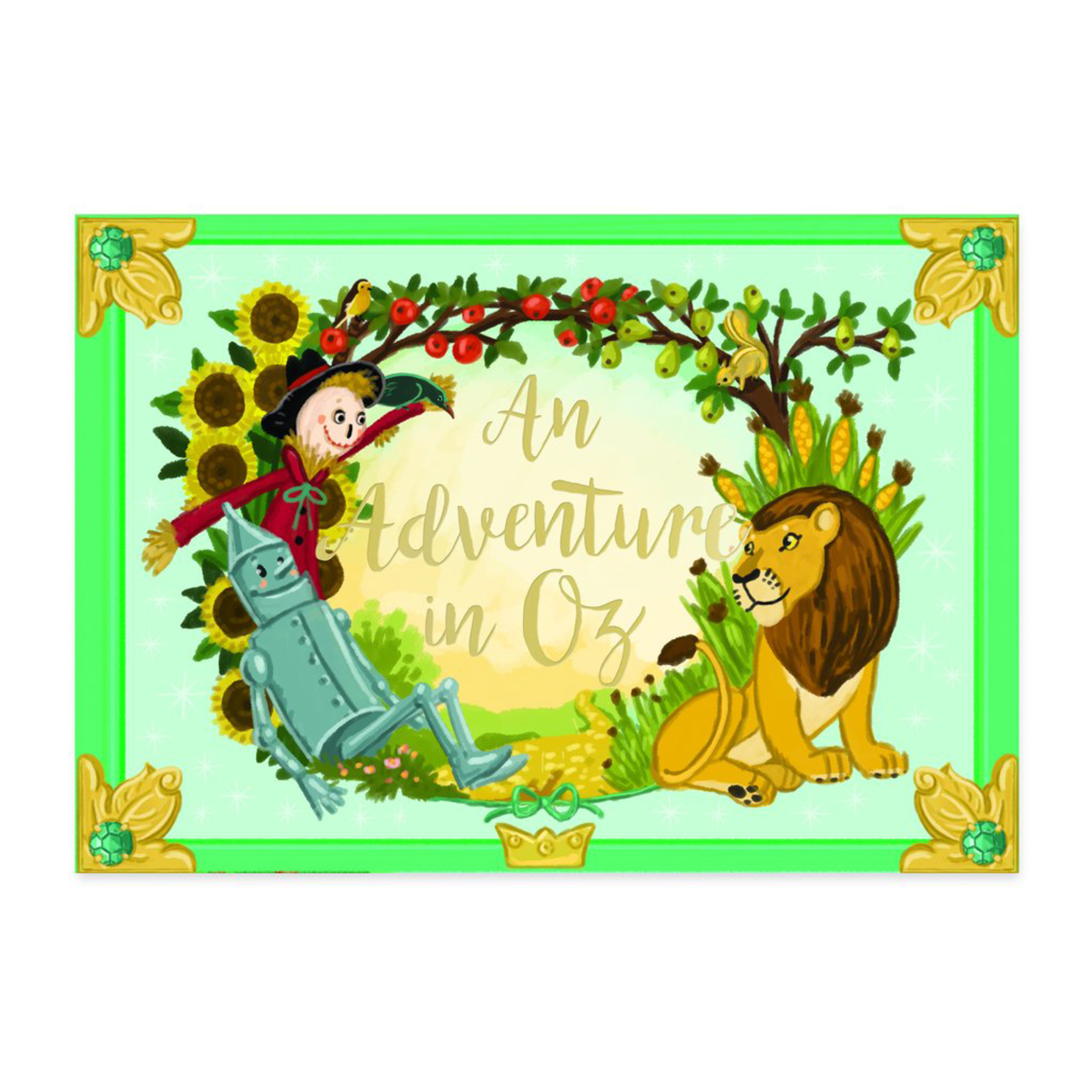 Adventures in Oz Moving Musical Box Card