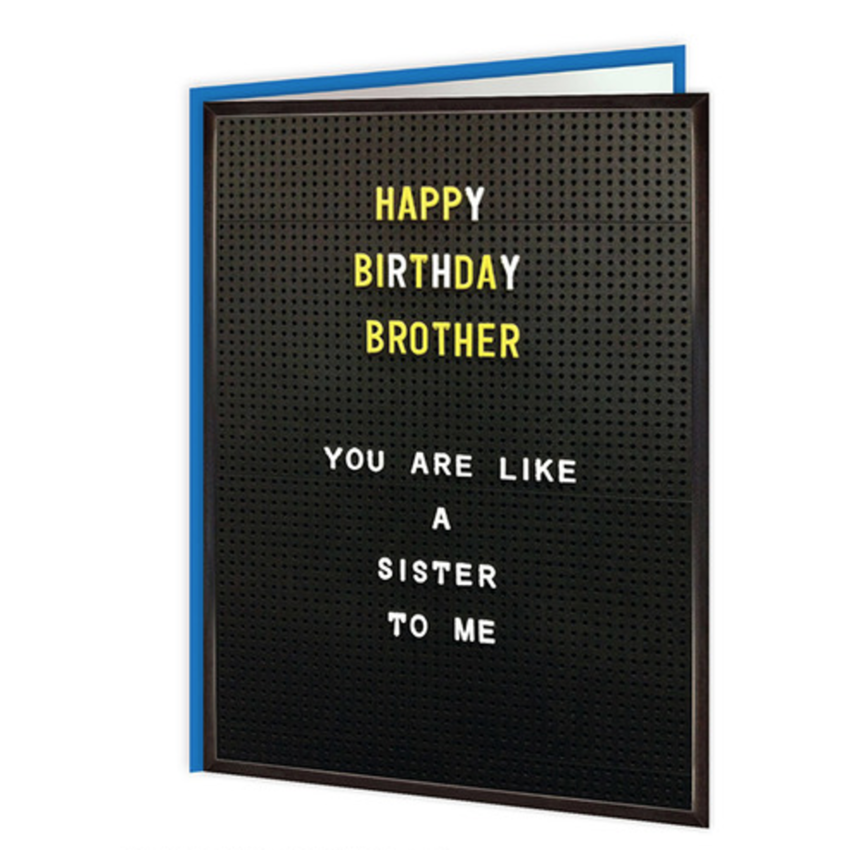 brother like sister funny birthday card