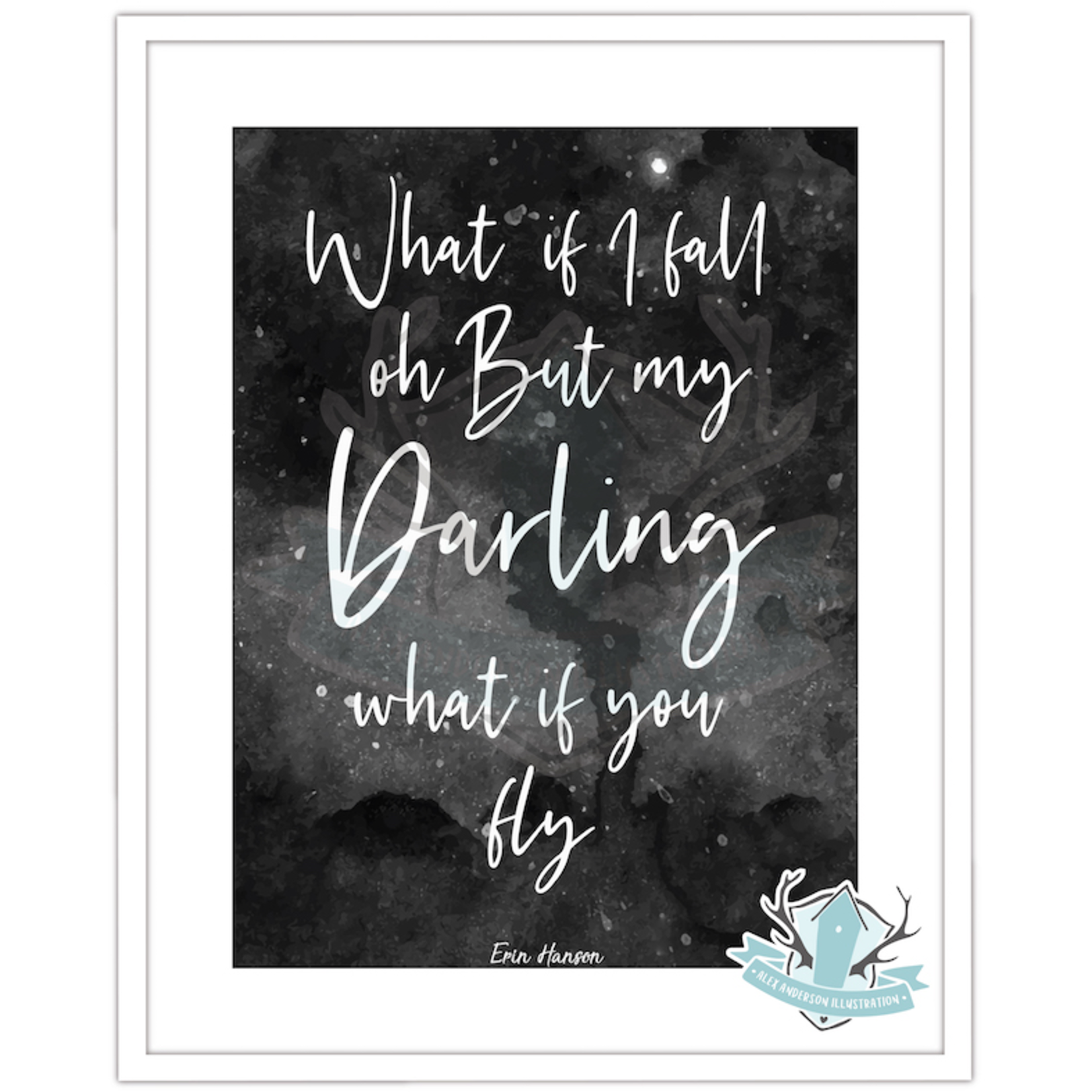 Homebird Art Alex Anderson Darling what if you fly Print