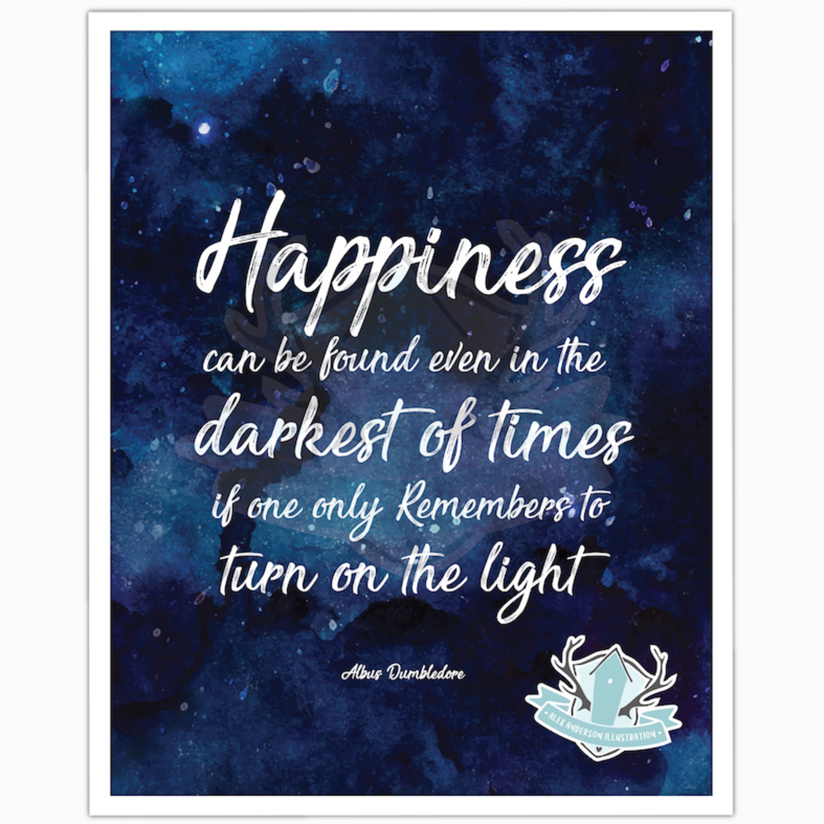 Homebird Art Alex Anderson Happiness quote Print