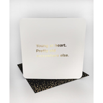 WORDY CARDS Young At Heart (Gold Foiled) Birthday Card