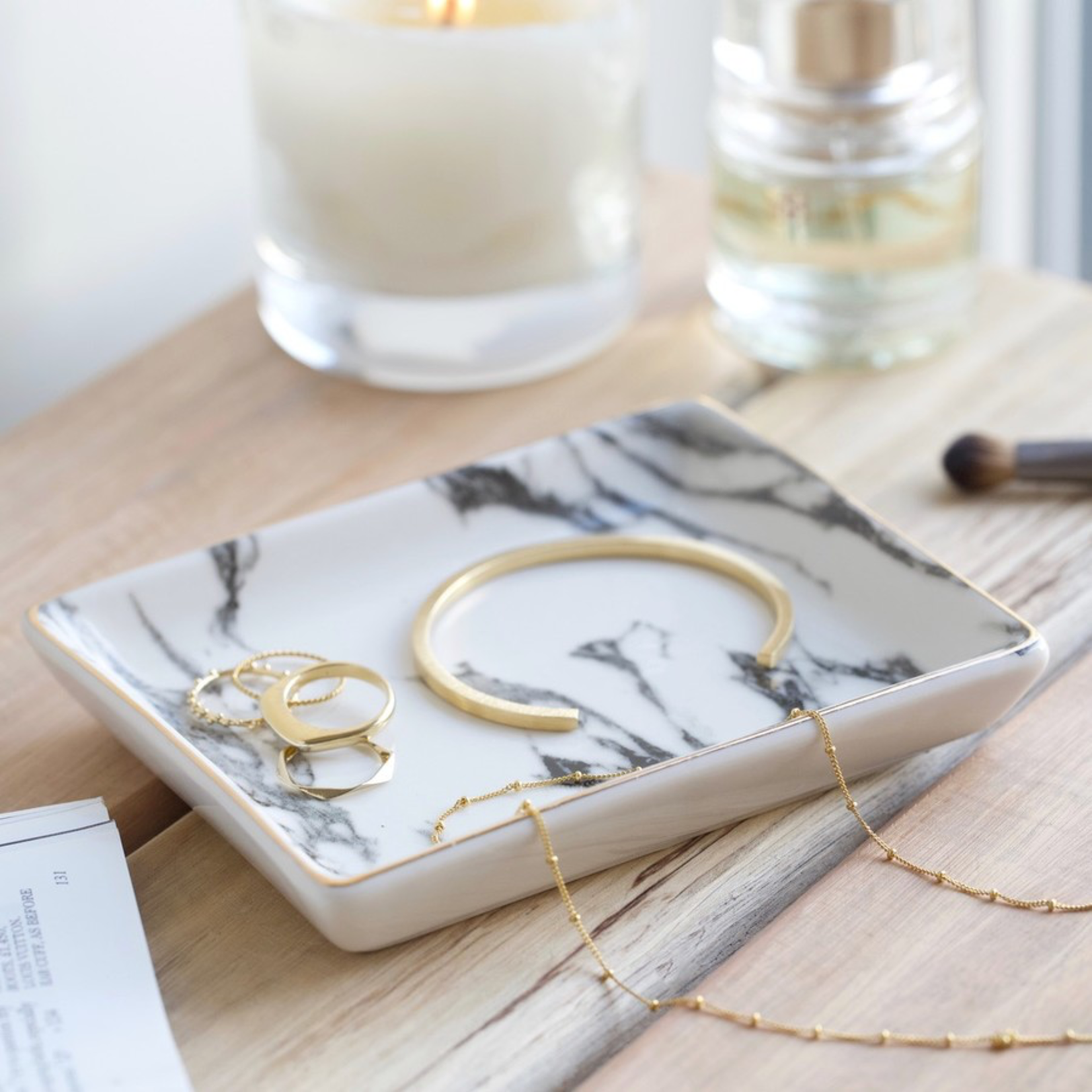 Lisa Angel Marble Effect Trinket Dish