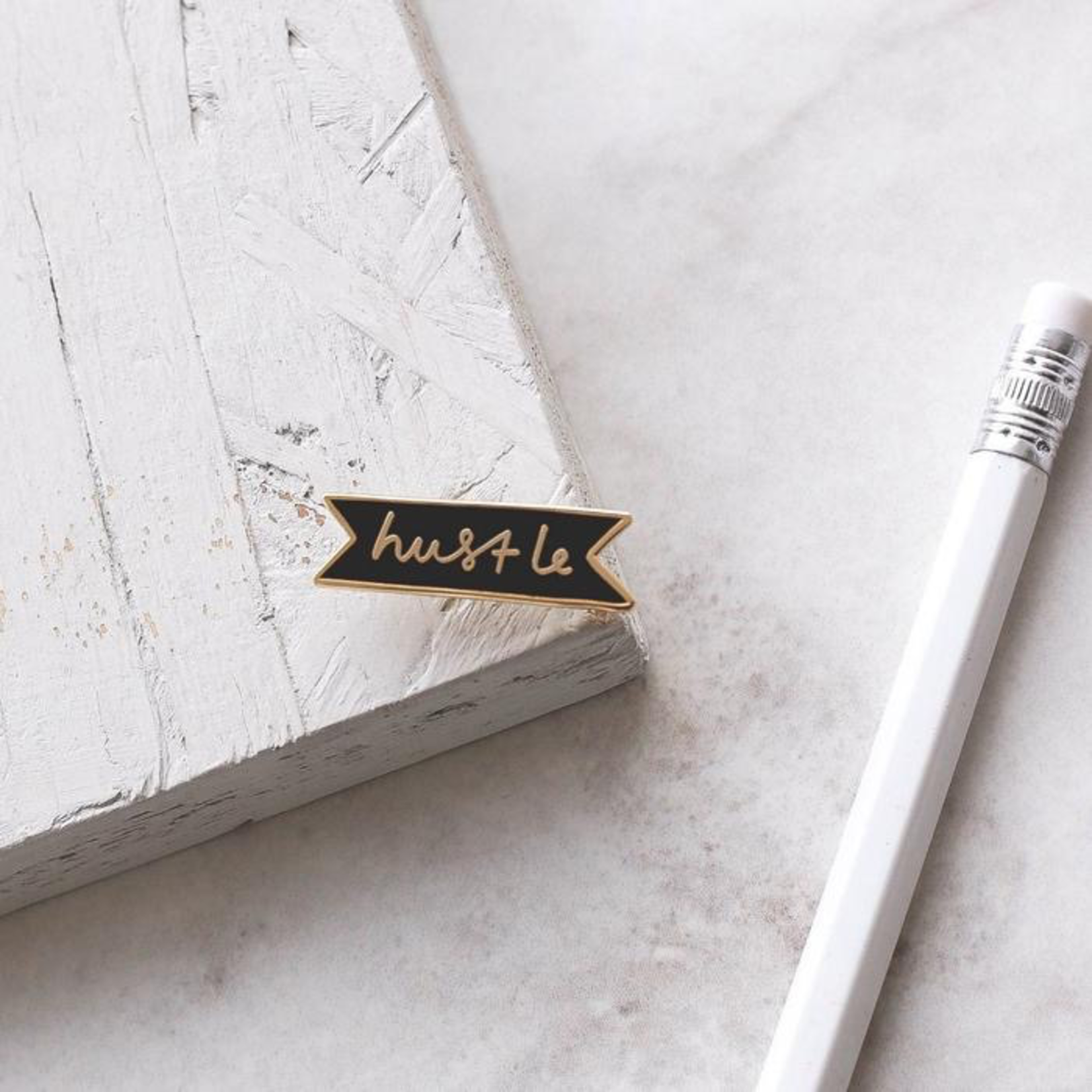 OLD ENGLISH CO. Hustle Enamel Pin badge