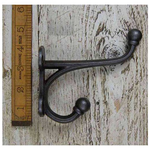 IRON RANGE Double Hall Stand Hat and Coat Hook Cast (Heavy) Antique Iron