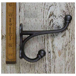 IRON RANGE Double Hall Stand Hat & Coat Hook Cast (Heavy) Antique Iron