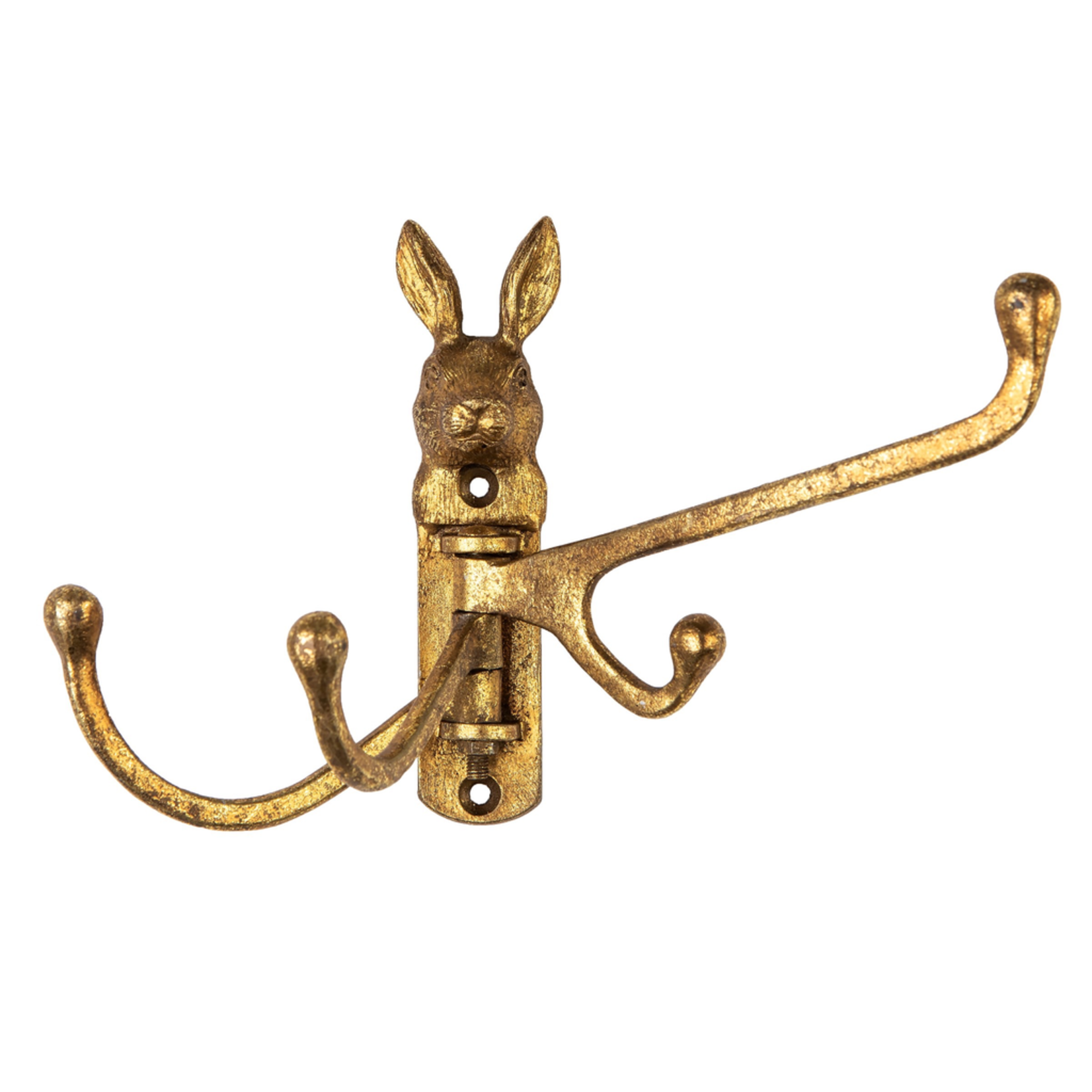 Sass and Belle Gold Rabbit swivel Multi Hook