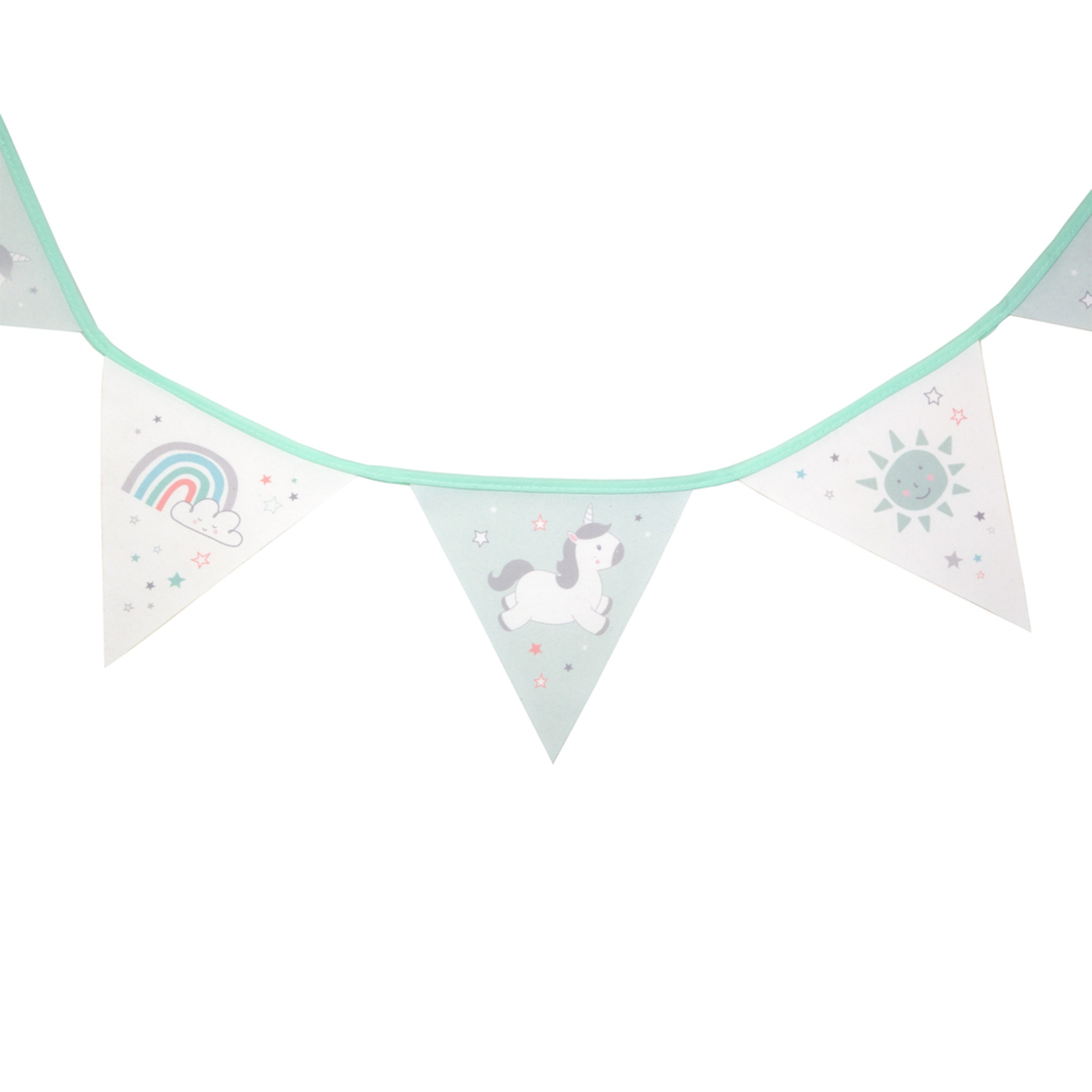 Sass and Belle Evie Unicorn Fabric Bunting