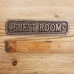 IRON RANGE Plaque GUEST ROOM Ant Iron