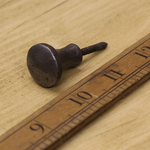 IRON RANGE Knob BUREAU Spice Screw-In Antique Cast Iron 19mm dia
